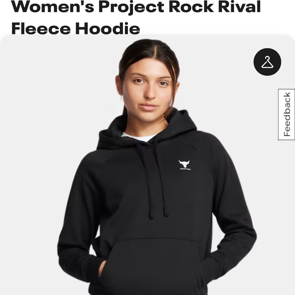 Under Armour loose fit fleece hoodie